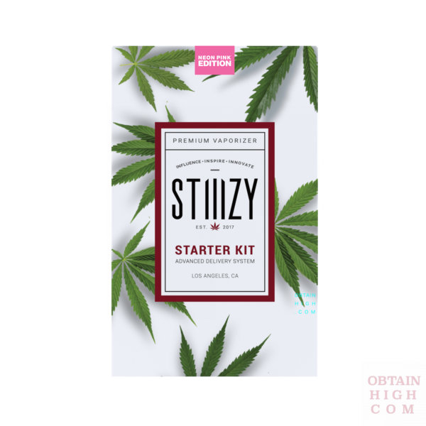 Neon Pink Stiiizy Battery Starter Kit 7