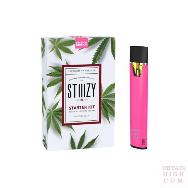 Neon Pink Stiiizy Battery Starter Kit 7