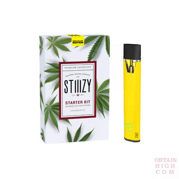 Neon Yellow Stiiizy Battery Starter Kit 8