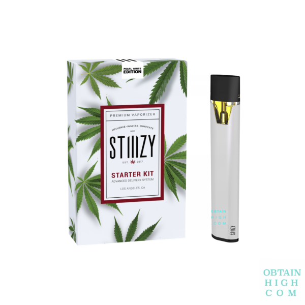 Pearl White Stiiizy Battery Starter Kit 3