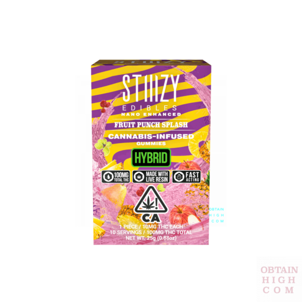 Fruit Punch Splash Stiiizy Hybrid Gummies 4