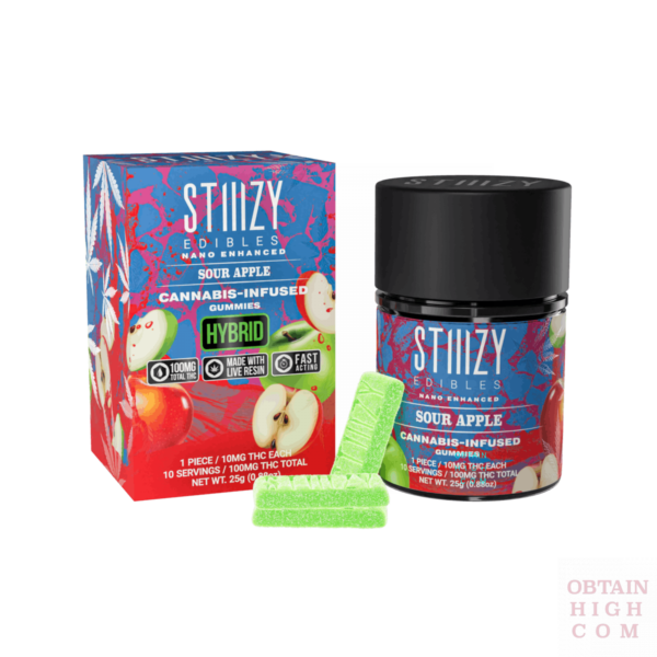 Sour Apple Stiiizy Gummies 5