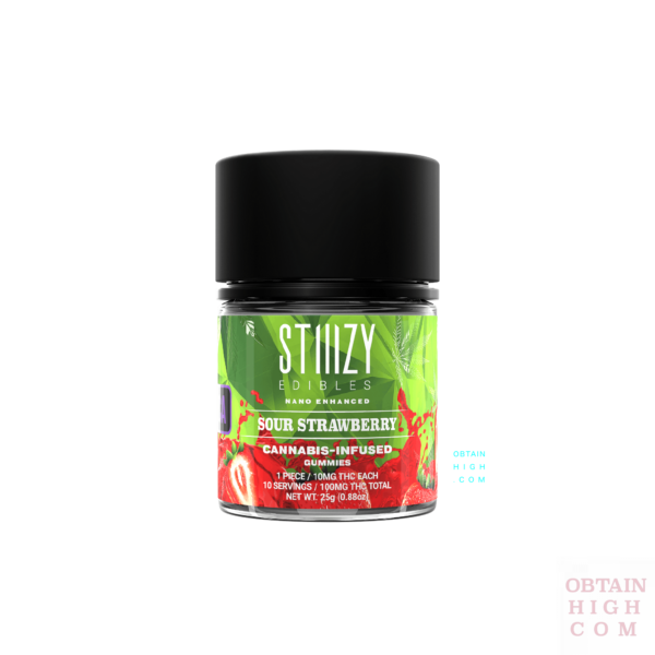 Sour Strawberry Stiiizy Gummies