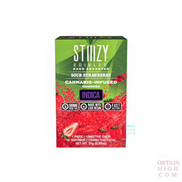 Sour Strawberry Stiiizy Gummies 5