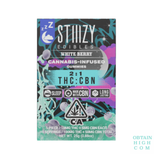 White Berry THC:CBN Stiiizy Gummies