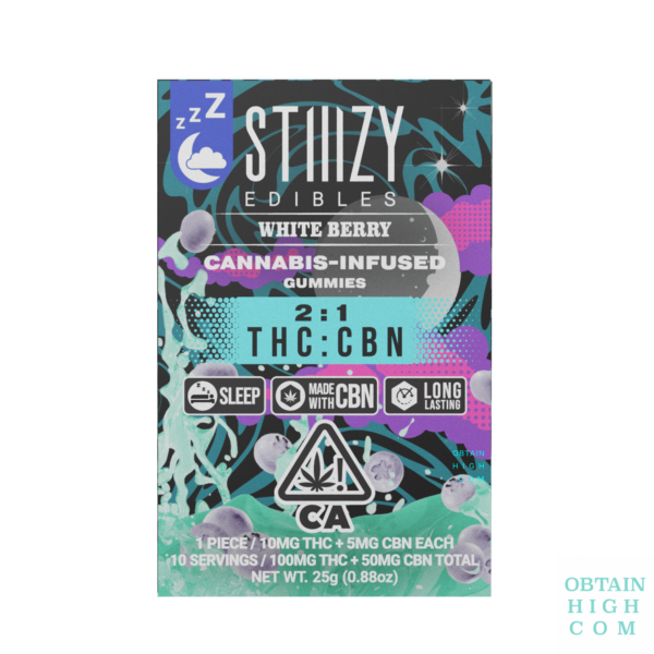 Midnight Berry THC:CBN Stiiizy Gummies