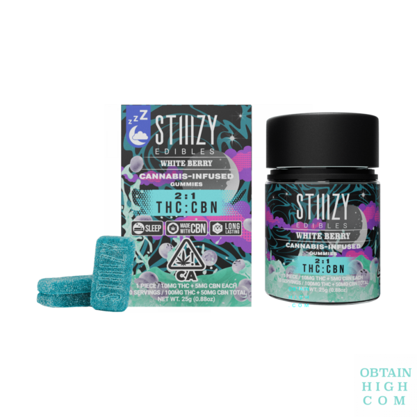 Midnight Berry THC:CBN Stiiizy Gummies 4