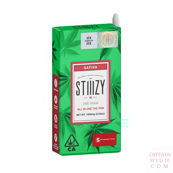 Stiiizy Strawberry Cough All-In-One 1 Gram THC Pen 8