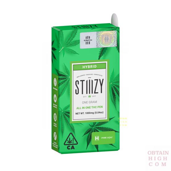 Stiiizy Pink Acai All-In-One 1 Gram THC Pen 3