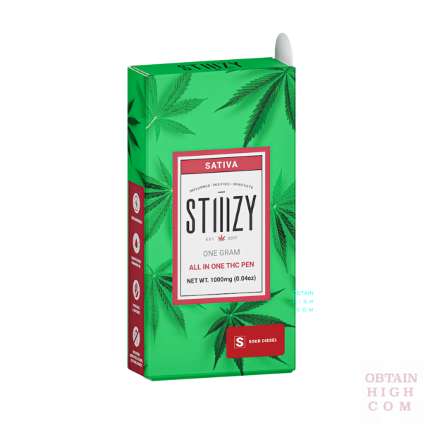 Stiiizy Sour Diesel All-In-One 1 Gram THC Pen 6