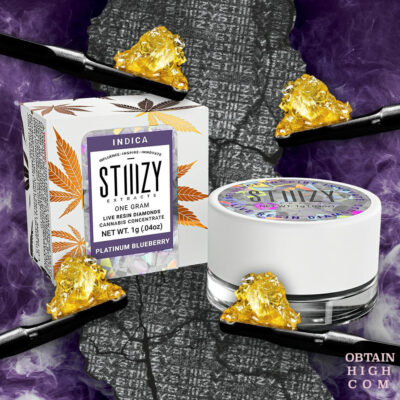 Stiiizy Platinum Blueberry 1 Gram Live Resin Diamonds