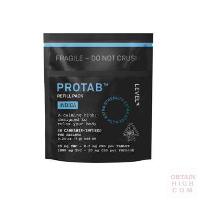 Indica ProTabs THC Tablets Refill Pack Level Experience