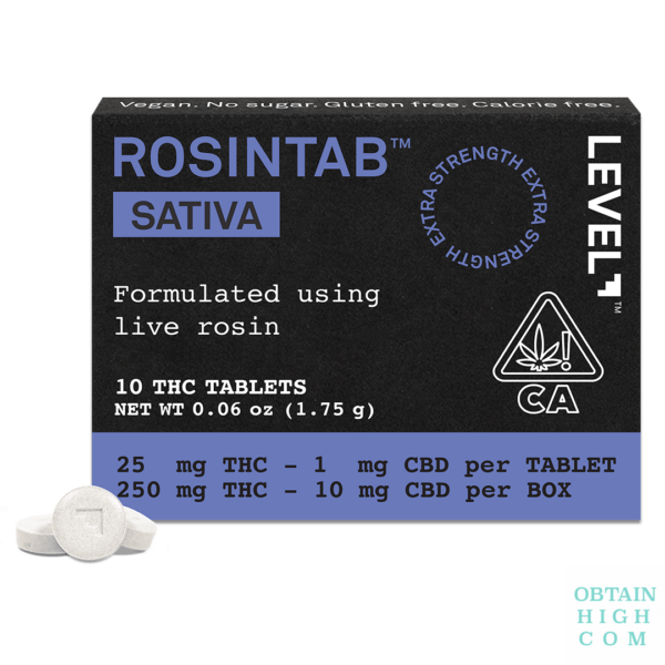 Sativa RosinTab Live Rosin Tablets Level Experience