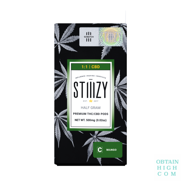 Stiiizy Mango 1:1 Premium THC:CBD Pod 2