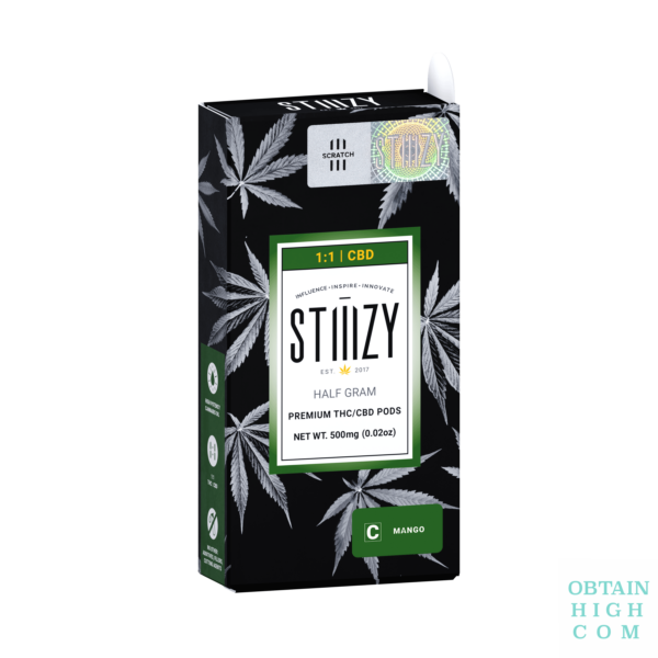 Stiiizy Mango 1:1 Premium THC:CBD Pod 6