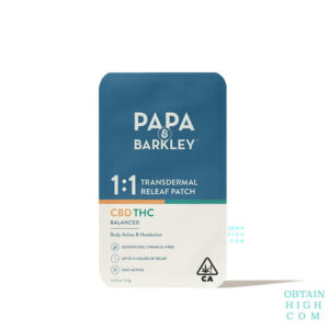 Transdermal Releaf Patch | 1:1 | CBD:THC | Papa & Barkley