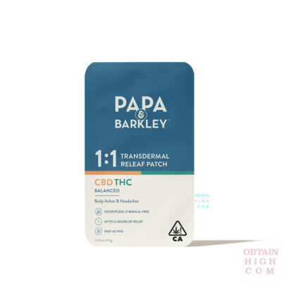 Transdermal Releaf Patch | 1:1 | CBD:THC | Papa & Barkley