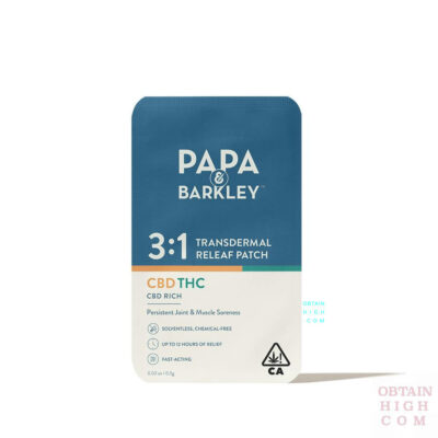 Transdermal Releaf Patch | 3:1 | CBD:THC | Papa & Barkley