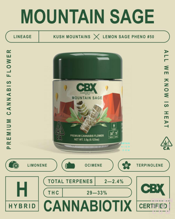 CBX Mountain Sage 3.5 Grams Cannabis