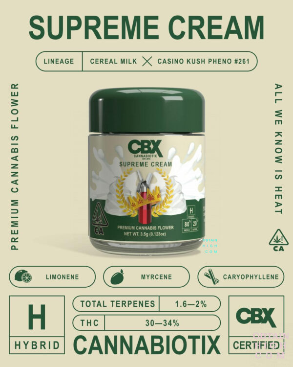 CBX Supreme Cream 3.5 Grams Cannabis