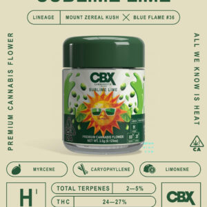 CBX Sublime Lime 3.5 Grams Cannabis