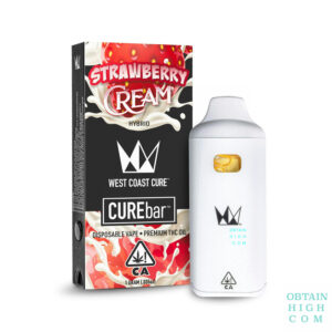 Strawberry Cream Disposable Vape by West Coast Cure