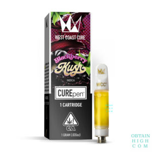 Blackberry Kush 1 Gram Cartridge by West Coast Cure