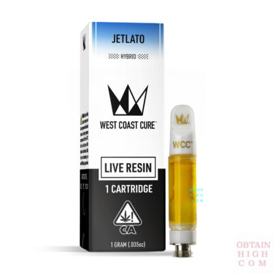 Jetlato 1 Gram Live Resin Cartridge by West Coast Cure