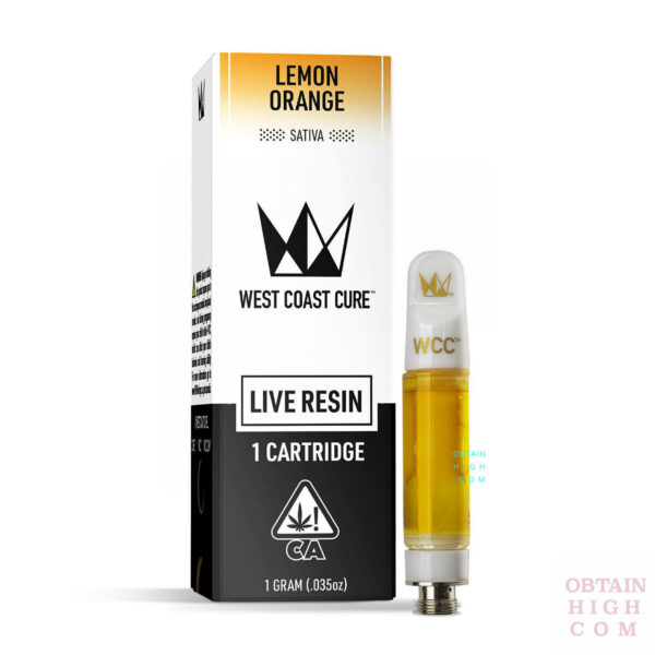 Lemon Orange 1 Gram Live Resin Cartridge by West Coast Cure