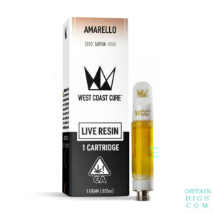 Amarello 1 Gram Live Resin Cartridge by West Coast Cure