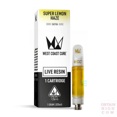 Super Lemon Haze 1 Gram Live Resin Cartridge by West Coast Cure