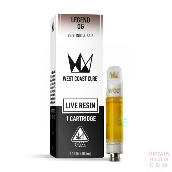 Legend OG 1 Gram Live Resin Cartridge by West Coast Cure