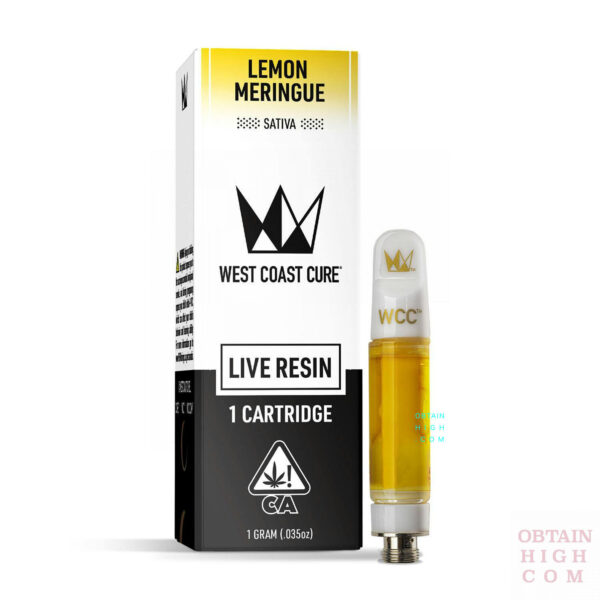 Lemon Meringue 1 Gram Live Resin Cartridge by West Coast Cure