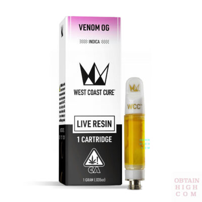 Venom OG 1 Gram Live Resin Cartridge by West Coast Cure