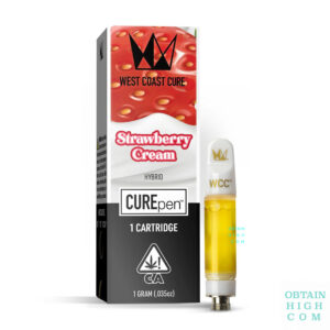 Strawberry Cream 1 Gram Cartridge by West Coast Cure