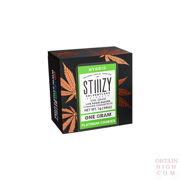 Stiiizy Platinum Cookies 1 Gram Live Rosin Badder 3