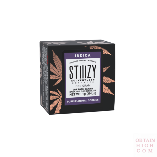 Stiiizy Purple Animal Cookies 1 Gram Live Rosin Badder 2