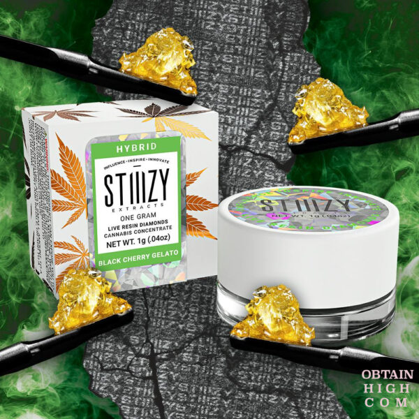 Stiiizy Black Cherry Gelato 1 Gram Live Resin Diamonds 2