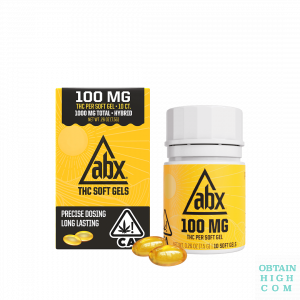 ABX 100mg x 10 THC soft gels