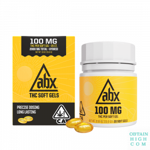 ABX 100mg x 20 THC soft gels