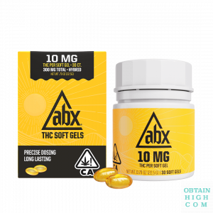 ABX 10mg x 30 THC soft gels