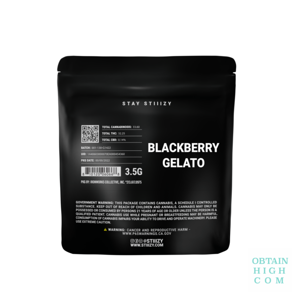 Blackberry Gelato 3.5 Grams by Stiiizy Black Label