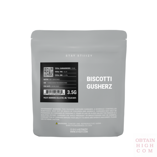 Biscotti Gusherz 3.5 Grams by Stiiizy Grey Label