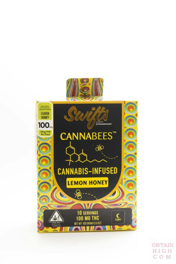 Lemon Cannabis-Infused Honey 200MG (THC:CBN) Sleep by Swifts Cannabees 3