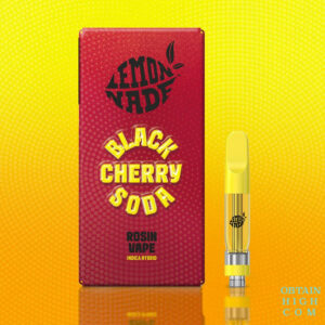 Black Cherry Soda 1 Gram THC Live Rosin Cartridge by Lemonnade