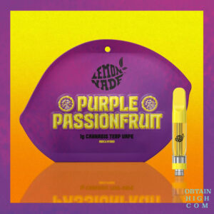 Purple Passionfruit 1 Gram THC Cannabis Terpenes Cartridge by Lemonnade