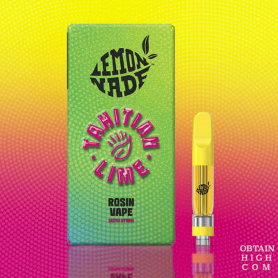 Tahitian Lime 1 Gram THC Live Rosin Cartridge by Lemonnade