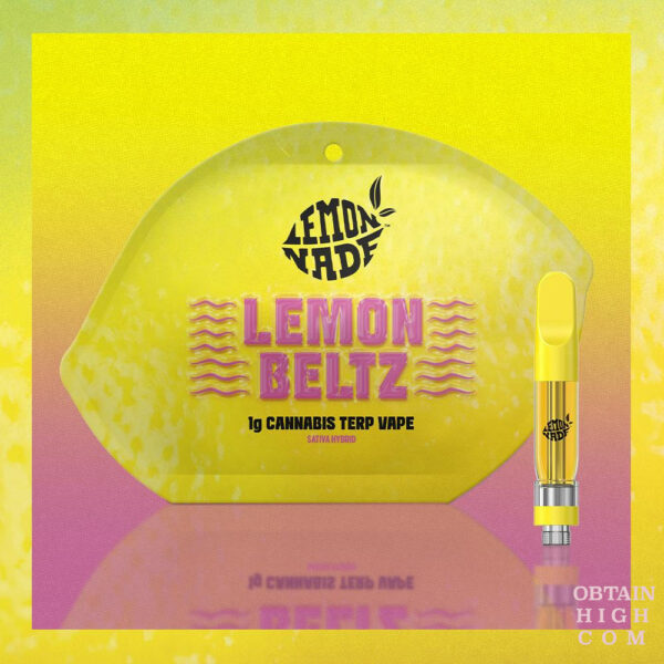 Lemon Beltz 1 Gram THC Cannabis Terpenes Cartridge by Lemonnade