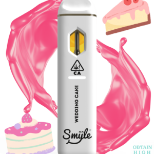 Wedding Cake 1.5 Grams THC Disposable Pen by Smyle