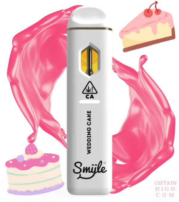 Wedding Cake 1.5 Grams THC Disposable Pen by Smyle